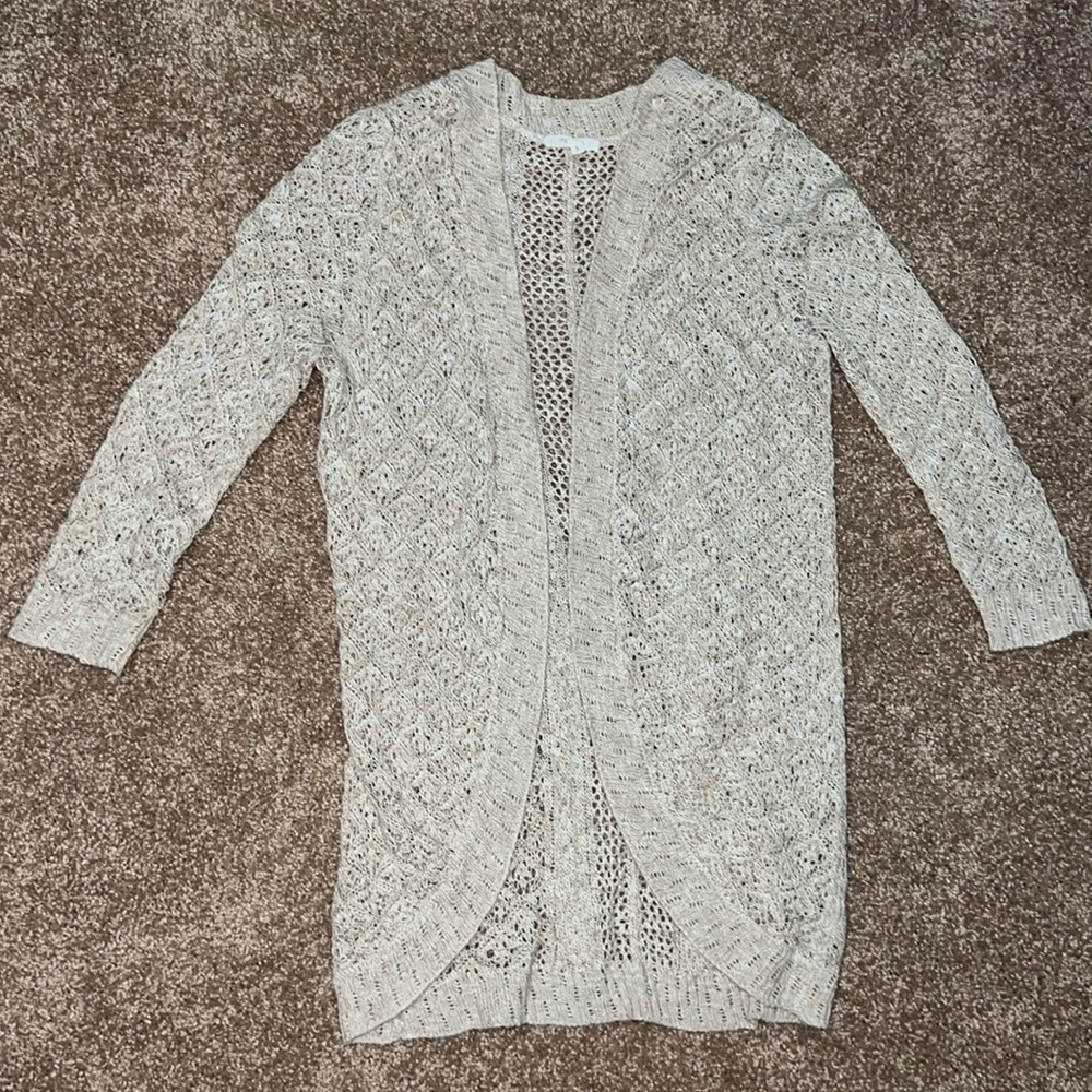 Size Small Cardigan Open Front Sweater